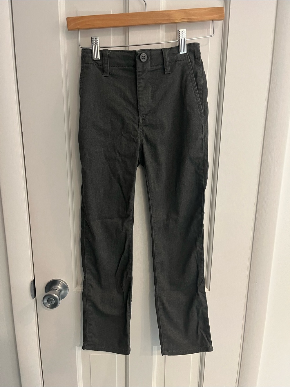 Gap Kids Heather Grey Straight-Leg Pants, Boys Size 7